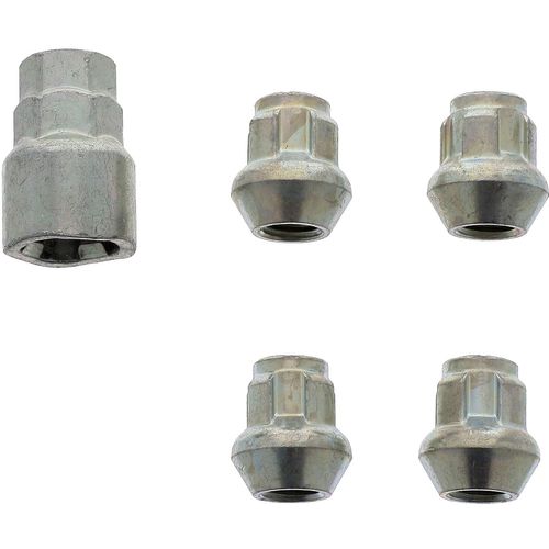 -Jeu De 4 Écrous De Roue Antivol,Bloc Jante-Pour Certains Véhicules Citroën,Chevrolet,Daewoo,Ford,Hyundai,Isuzu,Lexus,Mazda,Opel,Smart,Toyota,Volvo-Réf.188601-M12x1.5