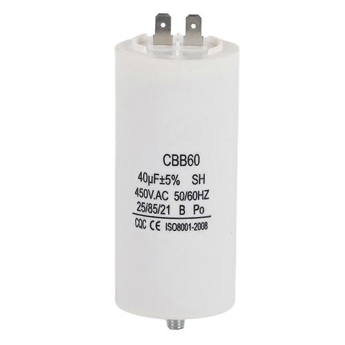 Condensateur de pompe à eau 450V 40uf CBB60 pour machine à laver 50/60Hz