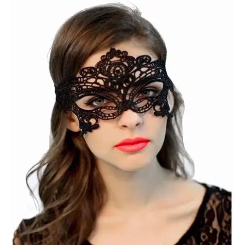 Masques En Dentelle Noire, Mascarade Vénitienne Sexy Dentelle Noire Half Face Ball Party Mask Pour Halloween Carnaval Noël Party Mascarde