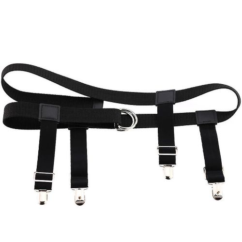 Hommes Femmes Ceinture Élastique En Nylon Avec Jarretière Clip Clip Bas Pantalon Jeans Holder Strains Pince Réglable