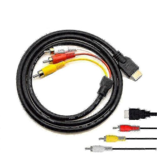 Hdmi mâle à 3 rca vidéo audio Av composant convertisseur adaptateur câble hdtv 1080-2