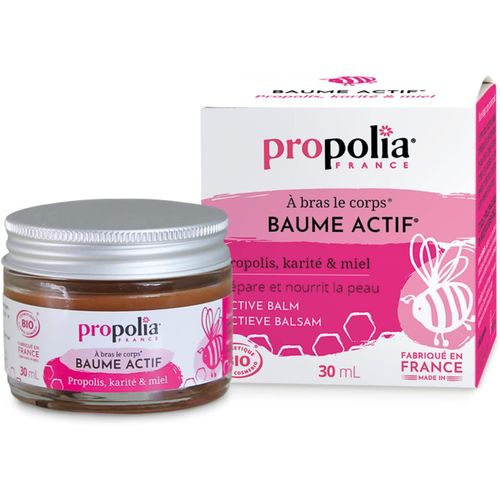- Bio - Baume Actif - Soin Multiu Réparateur, Nourrissant Et Hydratant - Vi Et Corps - Karité, Propolis, Miel & Cire D'abeille - 100% Naturel - Fabriqué En France - 30 Ml[L355] 