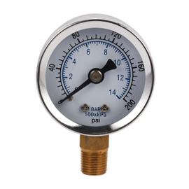Manomètre de compresseur d'air pour fluide hydraulique, 0-12bar/0