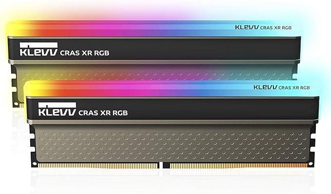 KLEVV CRAS XR RGB Lot de 2 mémoires de Jeu DDR4-RAM XMP 2.0 Haute Performance 3200 MHz