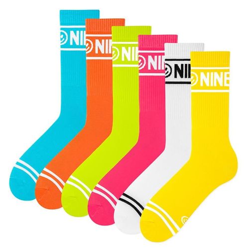 Zooksy Pack 6 Paires Chaussettes Sportives Nineties Antid¿Rapantes 36-40 Color¿