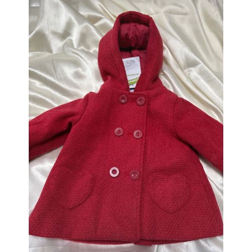 Parka Rouge Bébé Taille 6 Mois.