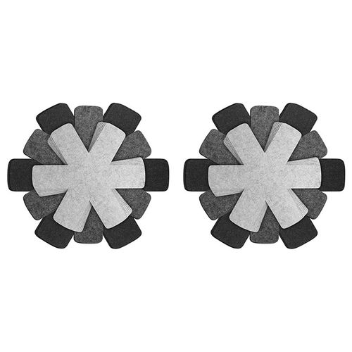 2x Protecteurs De Casseroles Et Po¿ºles, Lot De 18, Protecteurs De Casseroles ¿¿ Empiler, Tampons S¿¿Parateurs De Casseroles, 3 Tailles Et Couleurs Diff¿¿Rentes