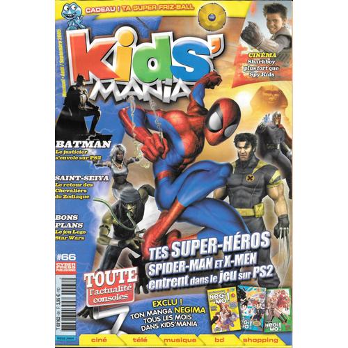 Kids' Mania N°66 (09/2005) [Avec Le Supplément "Negima ! N°1] - + Batman / Spider-Man / X-Men / Les Chevaliers Du Zodiaque...