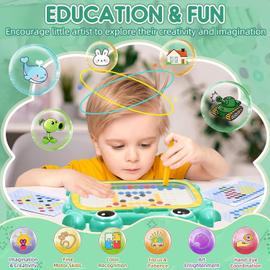 Neoot Planche à dessin magnétique, jouets pour tout-petits de 1, 2, 3 ans,  tableau de gribouillage effaçable pour enfants, jouets éducatifs, cadeau