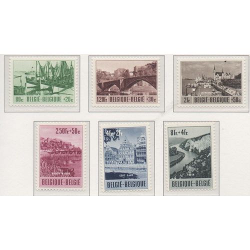 Belgique Timbres Série Culturelle , Tourisme 1953