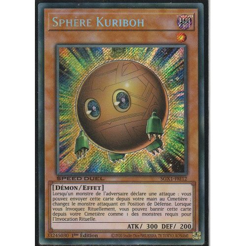 Carte Yu-Gi-Oh - Sphère Kuriboh - Sgx1-Fri12 - Secrète-Rare