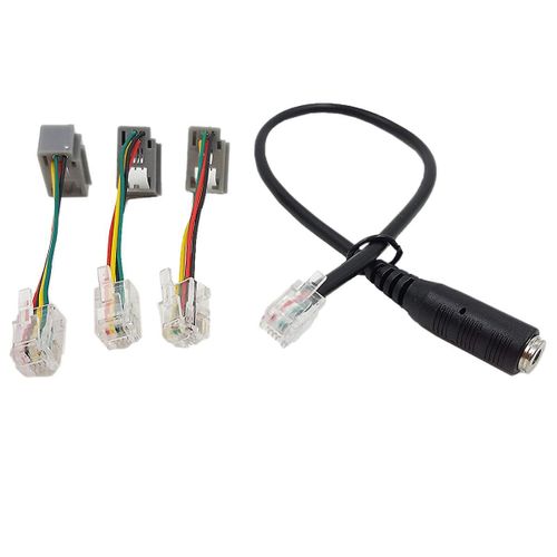 Câble RJ9 4P4C,Casque de smartphone 3,5 mm vers câble adaptateur RJ9,Convertisseur de câble adaptateur pour téléphones IP