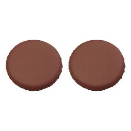Coussin De Tabouret De Bar Rond 2pcs Pour 28-33cm Housses De Tabouret De Bar Imperméables Marron