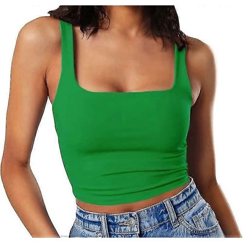 Femmes Sexy Sans Manches Racer Retour Débardeurs Halter Neck Crop Tops S-2xl