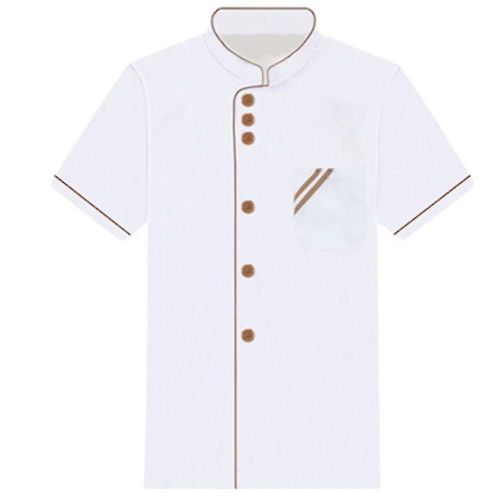 Unisexe Court À Manches Longues Chef Veste Manteau Hôtel Cuisine Service Uniforme Workwear-Xdd