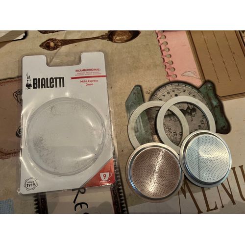 Lot De 2 Filtres &joints Bialetti Moka & Dama 