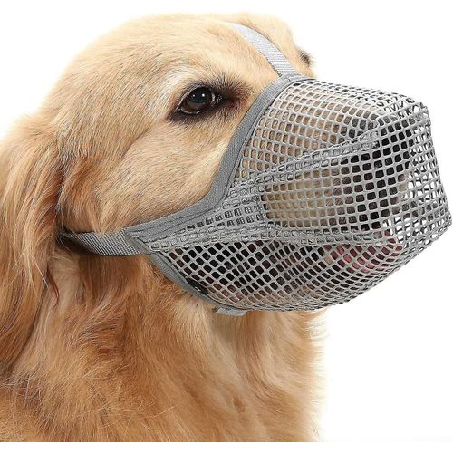 Muselière Pour Chien Avec Sangles Réglables, Muselières Recouvertes De Maille Souple Pour Petits Chiens Moyens Et Grands-Eyzi