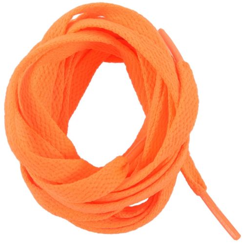 Baskets De Remplacement 8mm De Large Orange Flat String Shoelace Paire