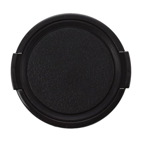 Caméra plastique Side Pinch Clip sur le capuchon de l¿objectif avant Housse de protection Noir 49mm