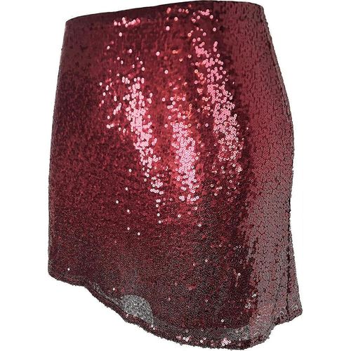 Femmes Sparkle Sequin Skirt Stretchy Bodycon Mini Jupe Party Night Out S-2xl