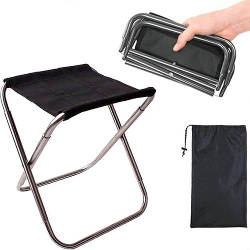 Tabourets Pliants De Camping,Petit Tabouret Pliant Portable,Chaise Pliable Ultra Légère,Siège Pliant Portable,Petit Fauteuil De Camping En Aluminium,Pour Voyage H
