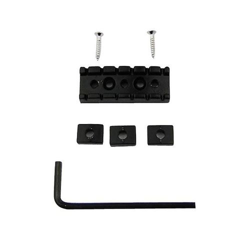 42mm Guitare Métal String Lock Lock Écrou De Verrouillage Pour Guitare Électrique Tremolo Double Lock System, Noir
