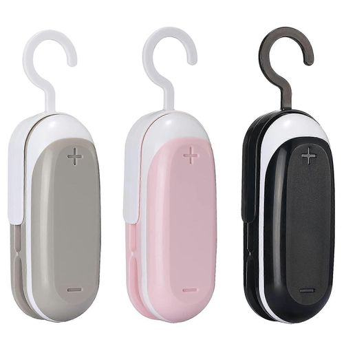 3 Packs Mini Bag Sealer, Chip Bag Sealer Avec Cutter Heat Sealer Food Sealer Bag Sealer Handheld Wit