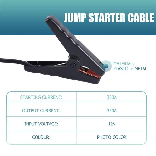 Câble de saut de batterie d'urgence avec connecteur EC5, pince