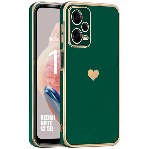 Coque Pour Xiaomi Redmi Note 12 5g Protection Silicone Anti-Rayures Ultra Slim Vert Nuit - Booling