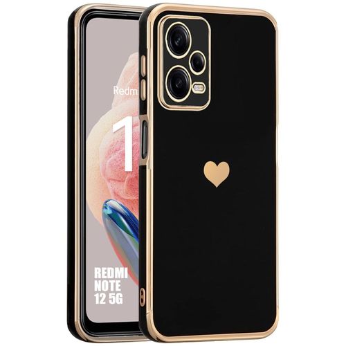 Coque Silicone Pour Xiaomi Redmi Note 12 5g Protection Anti-Rayures Avec Motif CUr - Noir - Booling