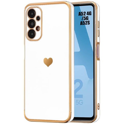 Coque Pour Samsung Galaxy A52 4g/5g A52s 5g Protection Antichoc Motif CUr Silicone Antichoc - Blanc - Booling