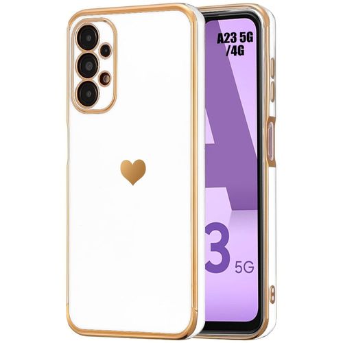 Coque Pour Samsung Galaxy A23 4g/5g Silicone Blanc Motif CUr Antichoc Souple Anti-Rayure - Booling