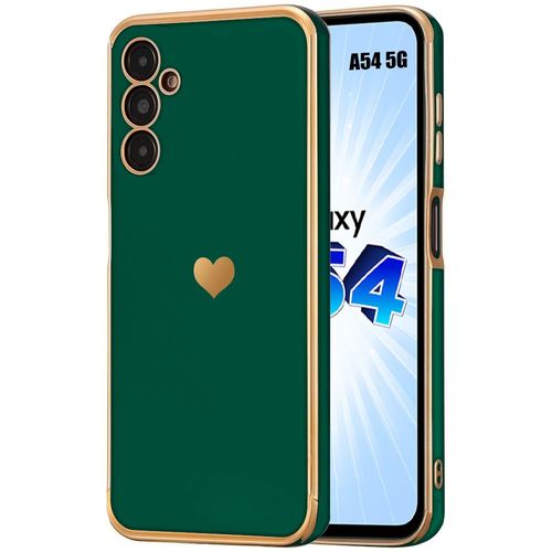 Coque Pour Samsung Galaxy A54 5g Vert Nuit Motif CUr Tpu Antichoc Souple Anti-Rayure - Booling