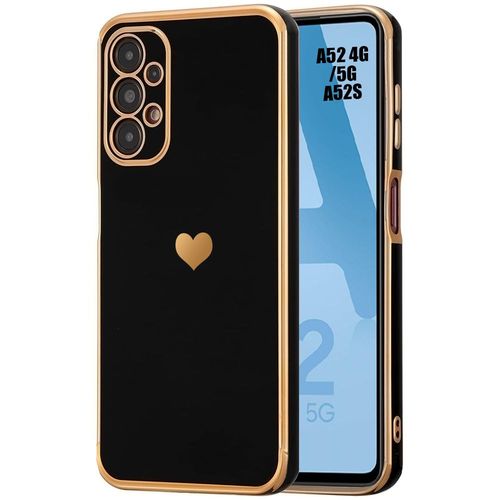 Coque Pour Samsung Galaxy A52 4g/5g A52s 5g Silicone Noir Motif CUr Antichoc Souple Anti-Rayure - Booling
