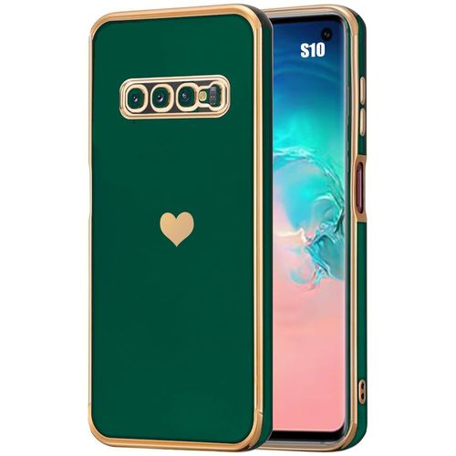 Coque Silicone Pour Samsung Galaxy S10 Protection Anti-Rayures Avec Motif CUr - Vert Nuit - Booling