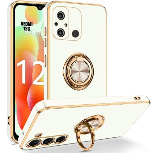 Coque Silicone Pour Xiaomi Redmi 12c / 11a Antichoc Tpu Anti-Rayure Elégant Blanc - Booling