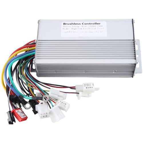 48v 60v 64v 72v 1000w 1500w Contrôleur Électrique 12 Tube Dual Mode E-Bike Brushless Contrôleur Vitesse Moteur