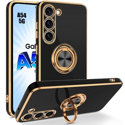 Coque Anneau Pour Samsung Galaxy A54 5g Tpu Souple Slim Anti-Rayures Noir - Booling