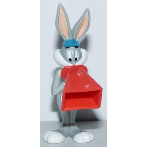 Figurine "Kinder" (2002) - Les Looney Tunes Font Du Cinéma / N° 2 - Bugs Bunny Avec Un Porte-Voix