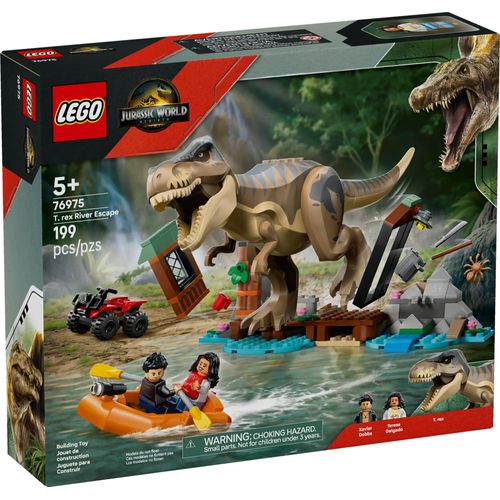 LEGO Jurassic World - Le T. rex et l'évasion sur la rivière - 76975