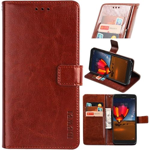 Coque Etui Pour Wiko View 4/ View 4 Lite [Porte-Cartes] [Bequille] [Resistance Aux Chutes] Etui Portefeuille En Cuir Pour Wiko View 4/ View 4 Lite(Marron)