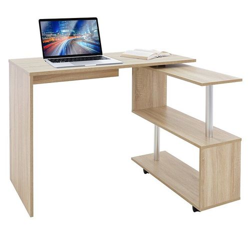 Bureau En Angle Sonoma Table De Travail Pivotant 90° Ml-Design