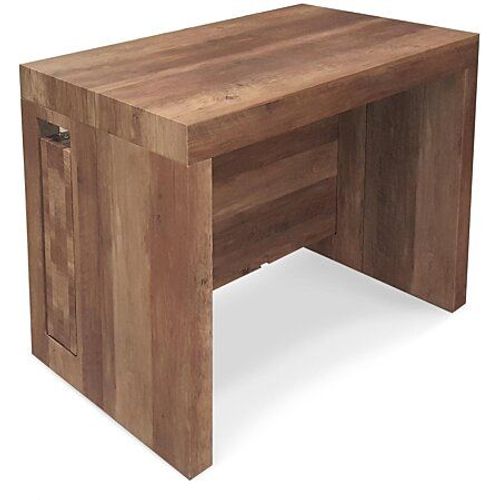 Table Console Extensible Loki Imitation Chêne Vintage
