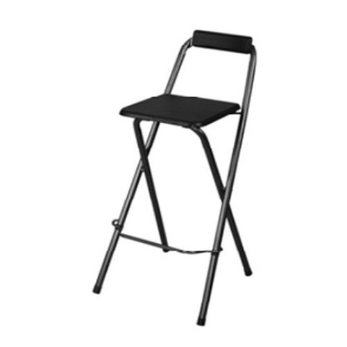 Lot De 4 Chaises De Bar Louna Noir, Structure En Métal, Assise En Panneaux De Fibres De Bois