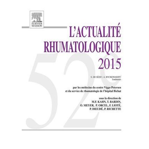 L'actualité Rhumatologique 2015