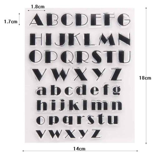 Timbres-Poste Transparents En Caoutchouc Vintage,Lettre Et Numéro,Carte Artisanale Bricolage,Fournitures De Scrapbooking,Licence Heureuse,Exécutif - Type T1766 14x18cm