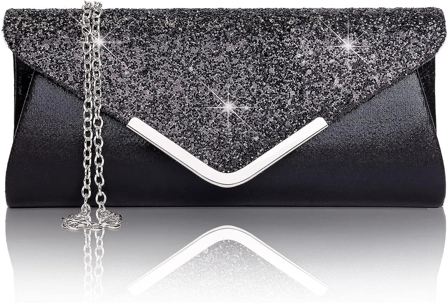 Pochette 2024 noir paillette