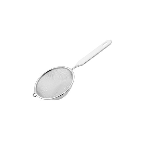 Fackelmann 42332 Passoire Tamis, Passoire, Passoire Avec Manche, Passoire De Cuisine, Tamis, Tamis De Cuisine, Acier Inoxydable, Plastique, Blanc, 23,4 X 10 X 3,4 Cm