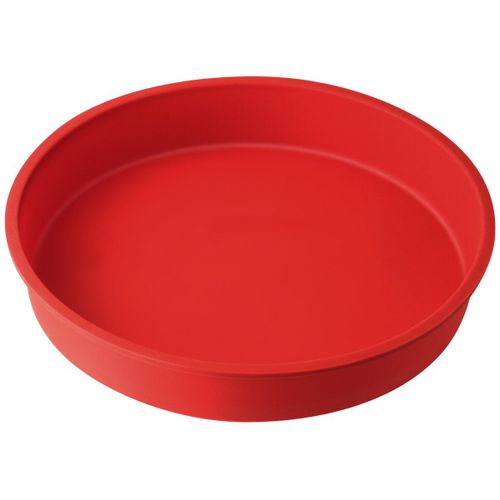 Dr. Oetker 1267 Moule A Gateau Rond En Silicone De 26 Cm, Moule Gateau Rond, Moule Gâteau Silicone, Moule Rond, Moule À Gâteau Rond, Moule À Manqué, Silicone, Rouge, 26 Cm