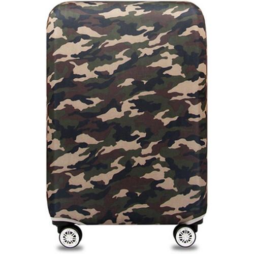 Elastique Housse (Camouflage 2, M (22-24 inch Luggage Case)) De Valise Luggage Cover, Protection De Valise Housse Bagage Voyager Protecteur Couverture pour 18-32 Pouce Valise